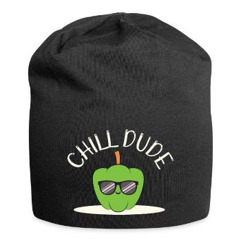 cool funny paprika sweet sunglasses chill kawaii - Jersey Beanie - black - Front