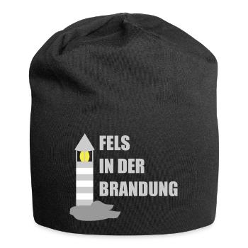 Fels in der Brandung - Jersey-Beanie - Schwarz - Vorne