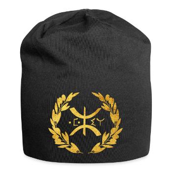 Z AMAZIGH BERBERE KABYLE EN OR - Bonnet en jersey - noir - Devant