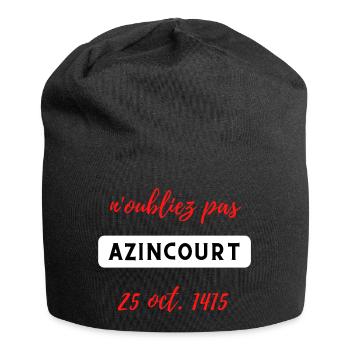 N oubliez pas Azincourt 1415 - Bonnet en jersey - noir - Devant