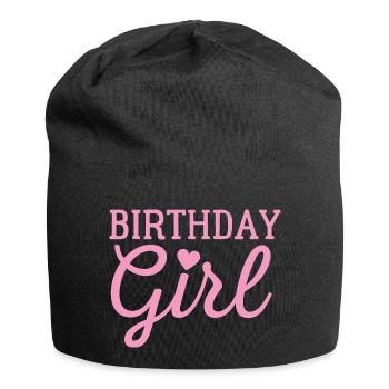 Fille d’anniversaire - Bonnet en jersey - noir - Devant