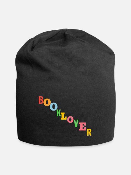 Colorful Booklover Merch - Jersey-Beanie - Schwarz