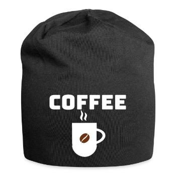 coffee bean brew cup - Jersey Beanie - black - Front