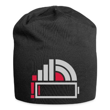 Icônes incorrectes Icônes de smartphone - Bonnet en jersey - noir - Devant