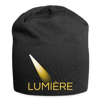 lumière jaune - Bonnet en jersey - noir - Devant