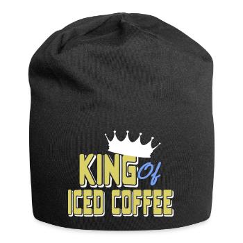 King of Iced Of Coffee Awesome Retro T-Shirt - Jersey Beanie - black - Front