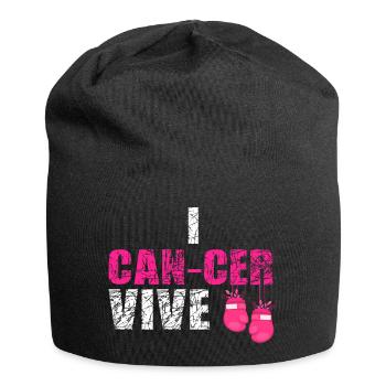 Breast Cancer Breast Cancer Loop - Jersey Beanie - black - Front