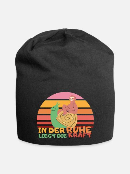 In der ruhe liegt die kraft mud run Hindernislauf - Jersey-Beanie - Schwarz