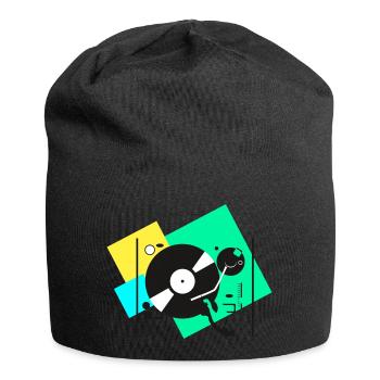 Platines colorées - Bonnet en jersey - noir - Devant
