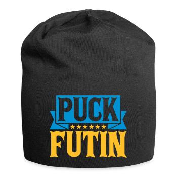 Conception du logo Puck Futin - Bonnet en jersey - noir - Devant