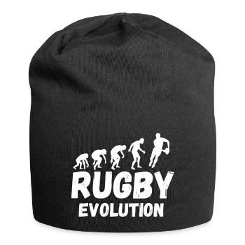 RUGBY, Rugby-Sport, Rugby-Humor - Jersey-Beanie - Schwarz - Vorne