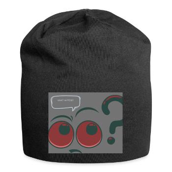 What Happend - Jersey-Beanie - Schwarz - Vorne