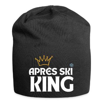 Aprés Ski King - Bonnet en jersey - noir - Devant