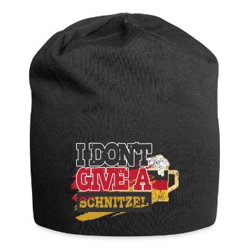 I Don't Give A Schnitzel Deutsches Bier Wurst - Jersey-Beanie - Schwarz - Vorne
