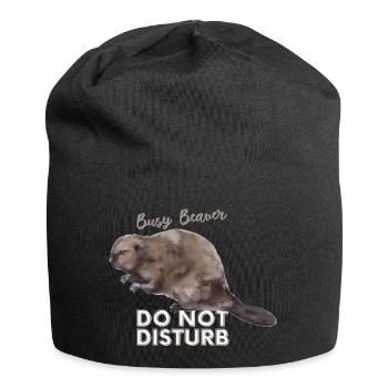 Busy Beaver - Jersey-Beanie - Schwarz - Vorne