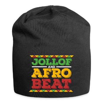 Ghana Ghanaer Flagge Jollof Afro Beat I Geschenk - Jersey-Beanie - Schwarz - Vorne