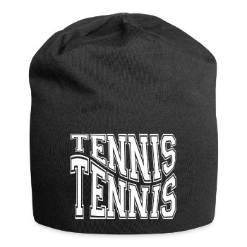 Tennis, tennis player, tennis fan - Jersey Beanie - black - Front