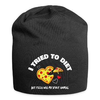 Diet Pizza Food Slimming Intent Failure Soul - Jersey Beanie - black - Front