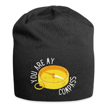Liebhaber, Liebeserklärung - Jersey-Beanie - Schwarz - Vorne