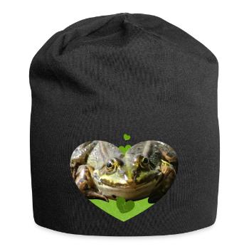 Frog Toad Frogs Prince - Jersey Beanie - black - Front