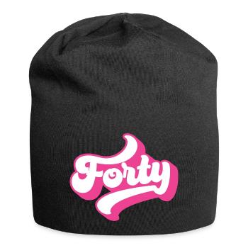 Quarante-40e anniversaire pour les femmes de 40 ans - Bonnet en jersey - noir - Devant