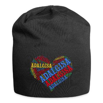 t-shirt name Adalgisa heart word cloud t-shirt - Jersey Beanie - black - Front