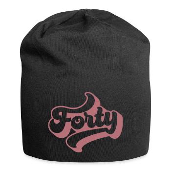 Quarante-40e anniversaire pour les femmes de 40 ans - Bonnet en jersey - noir - Devant