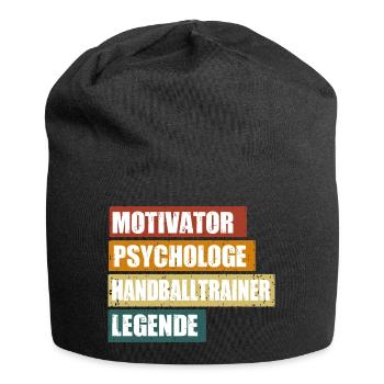 Handballtrainer Spruch - Jersey-Beanie - Schwarz - Vorne