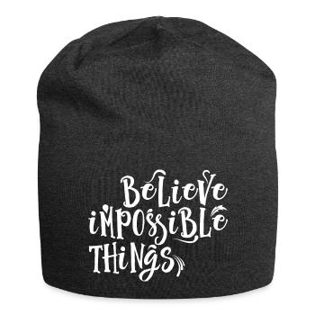 Impossible Things - Jersey Beanie - charcoal grey - Front