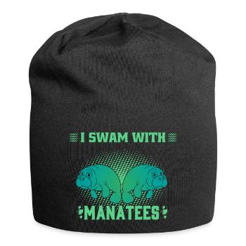 Ich Schwamm Mit Seekühen Wassertiere Seekühe - Jersey-Beanie - Schwarz - Vorne
