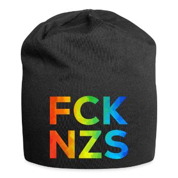 Fck NZS Regenbogen - Jersey-Beanie - Schwarz - Vorne
