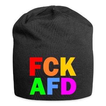 Fck afd - Jersey-Beanie - Schwarz - Vorne