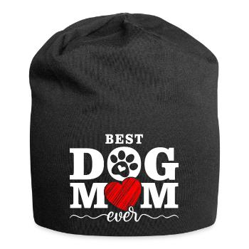 Best Dog Mom Ever - Jersey Beanie - black - Front