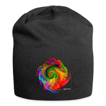 "Tornado2.4" by Acryl Galerie & Design - Jersey-Beanie - Schwarz - Vorne