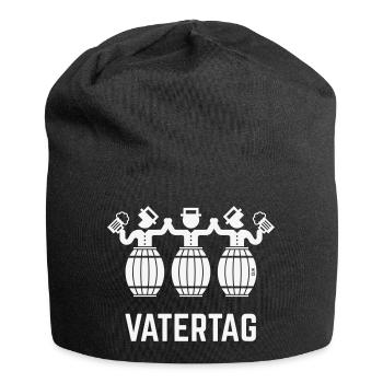 Vatertag Bierfässer (Bier / Männertag / White) - Jersey-Beanie - Schwarz - Vorne