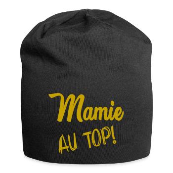 MAMIE - Bonnet en jersey - noir - Devant
