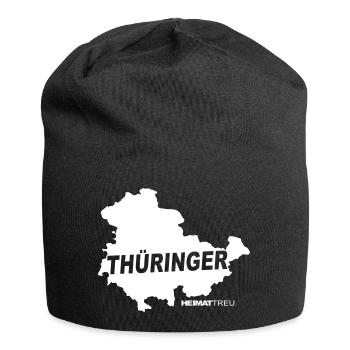 Thüringer Treue - Jersey-Beanie - Schwarz - Vorne