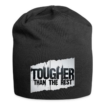 stärker als die anderen - Jersey-Beanie - Schwarz - Vorne