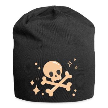 Cute Skull Pink Halloween Pinkoween - Jersey Beanie - black - Front