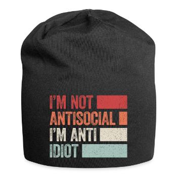 Sarcastique introverti - Bonnet en jersey - noir - Devant