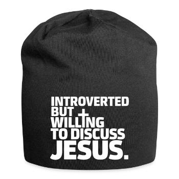 Christian humor for believers - Jersey Beanie - black - Front