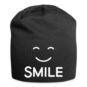 SMILE - Jersey-Beanie - Schwarz - Vorne