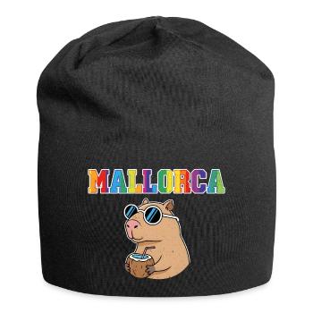 Mallorca Capybara Sonnenbrille Kokosdrink - Bonnet en jersey - noir - Devant