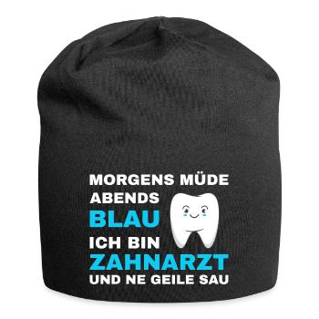 Zahnarzt Zahnhygieniker Zahnarztpraxis stomatologe - Jersey-Beanie - Schwarz - Vorne