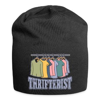 Thrift Shopper Thrifterist Thrift Store - Jersey Beanie - black - Front