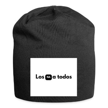 NA in black box between letters - Jersey Beanie - black - Front