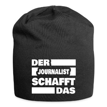 Journalist - Jersey-Beanie - Schwarz - Vorne