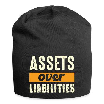 Actifs plutôt que passifs - Bonnet en jersey - noir - Devant