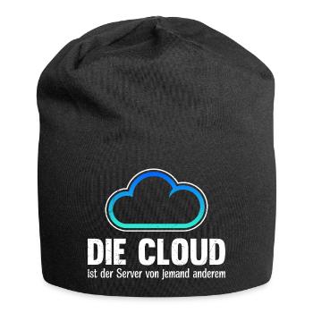 Coder DIE CLOUD IST DER SERVER VON JEMANDE ANDREN - Jersey-Beanie - Schwarz - Vorne