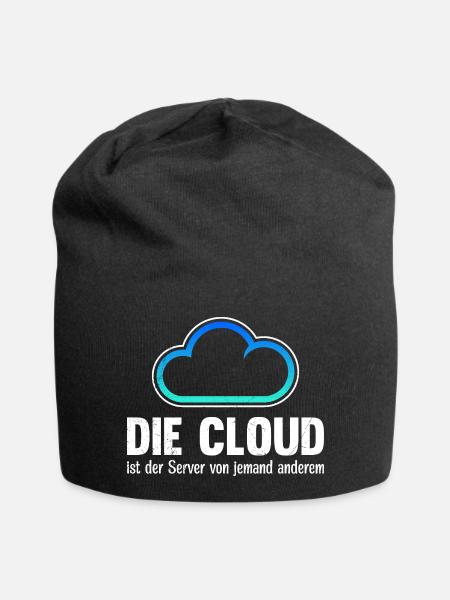 Coder DIE CLOUD IST DER SERVER VON JEMANDE ANDREN - Jersey-Beanie - Schwarz